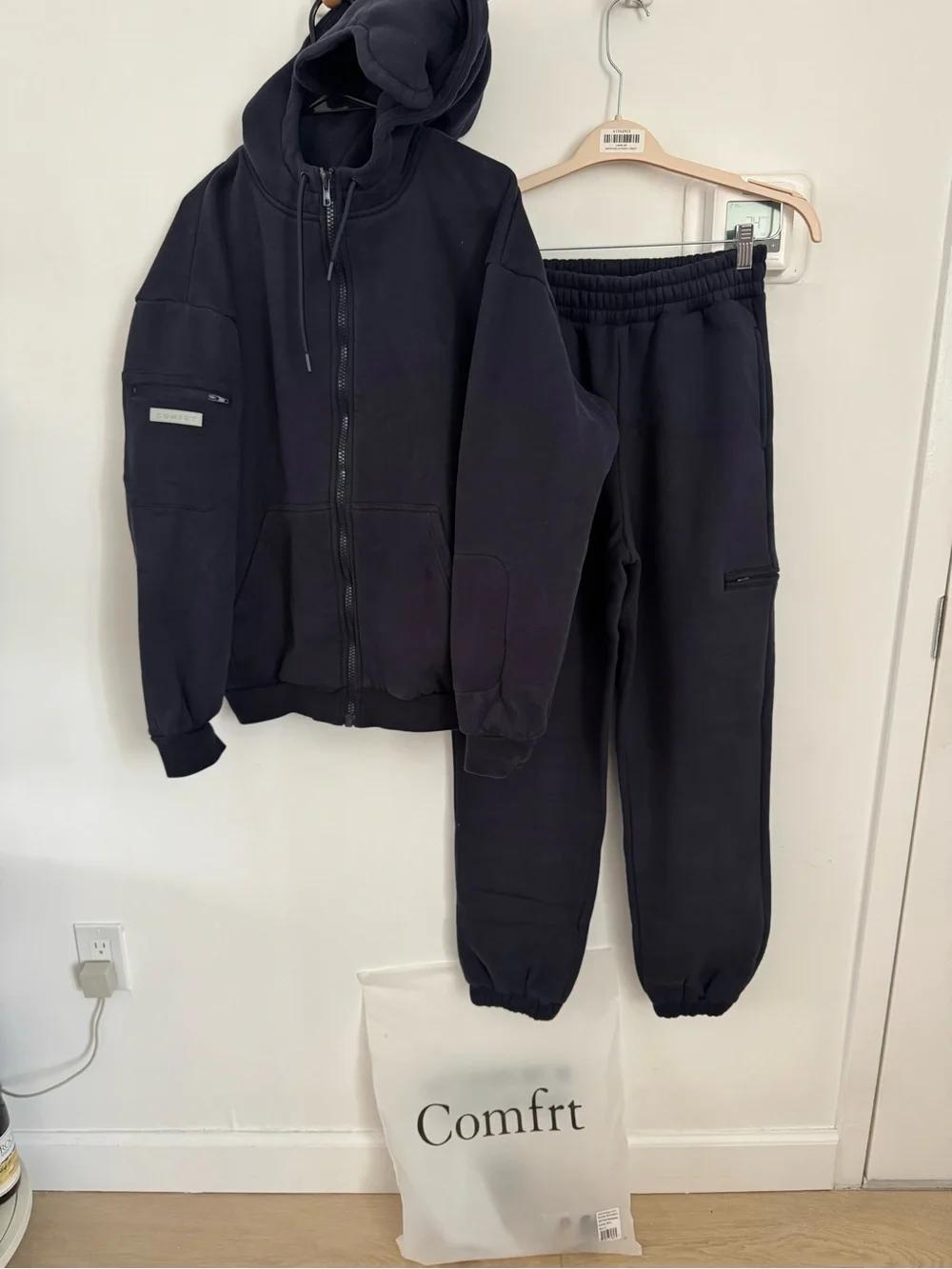 Comfrt Set- zip travel hoodie and matching pants